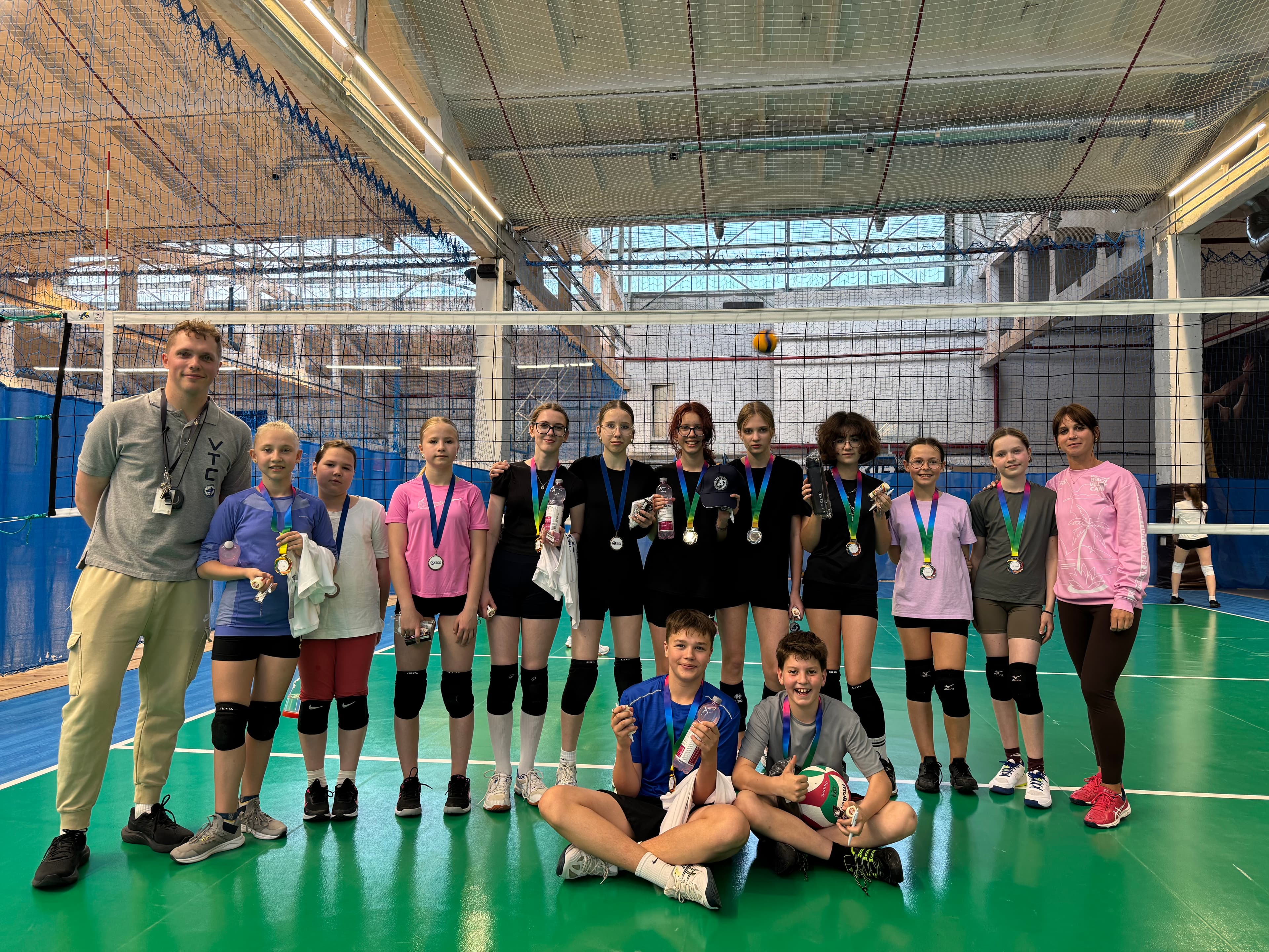 Jaunimo tinklinio komanda treniruotėje Vilniuje